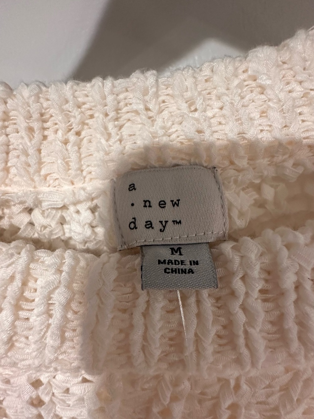 Two Women's Crewneck crochet Sweaters - Ivory and Taupe- a new day - Picture 5 of 7